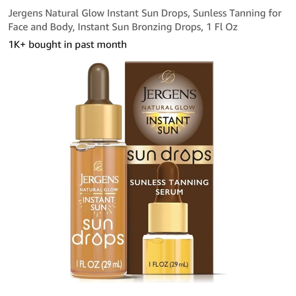 (191) x6 BOTTLES JERGENS GLOW
DROPS TANNING